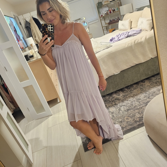 ASOS Lavender High Low Dress - Picture 2 of 5